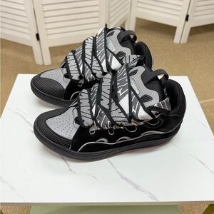 Lanvin Black and Gray Sneakers